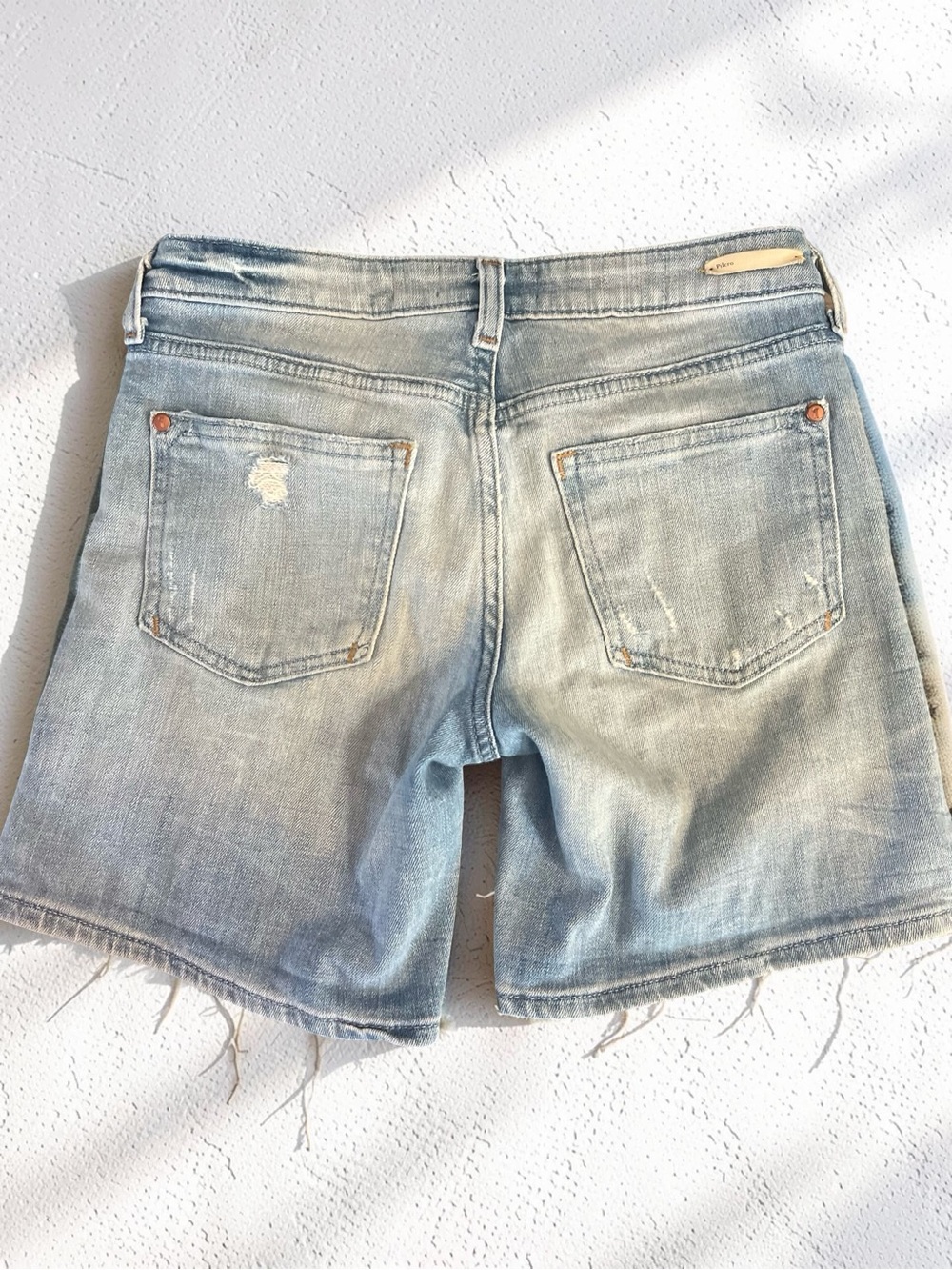 Anthropologie Pilcro and the Letterpress Distressed Denim Shorts Size 24 - Picture 13 of 13